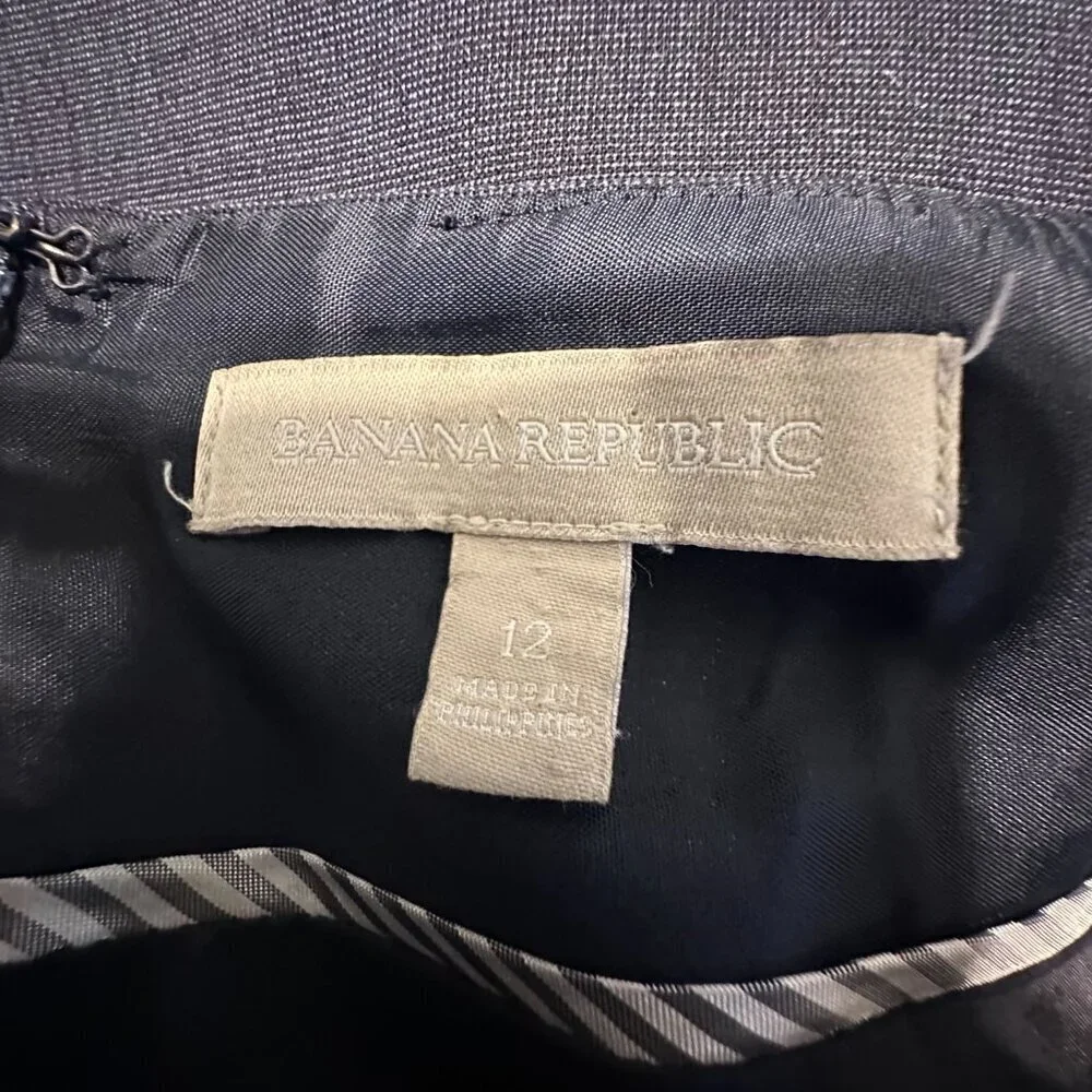 Banana Republic Navy Blue Suit Skirt Size 12